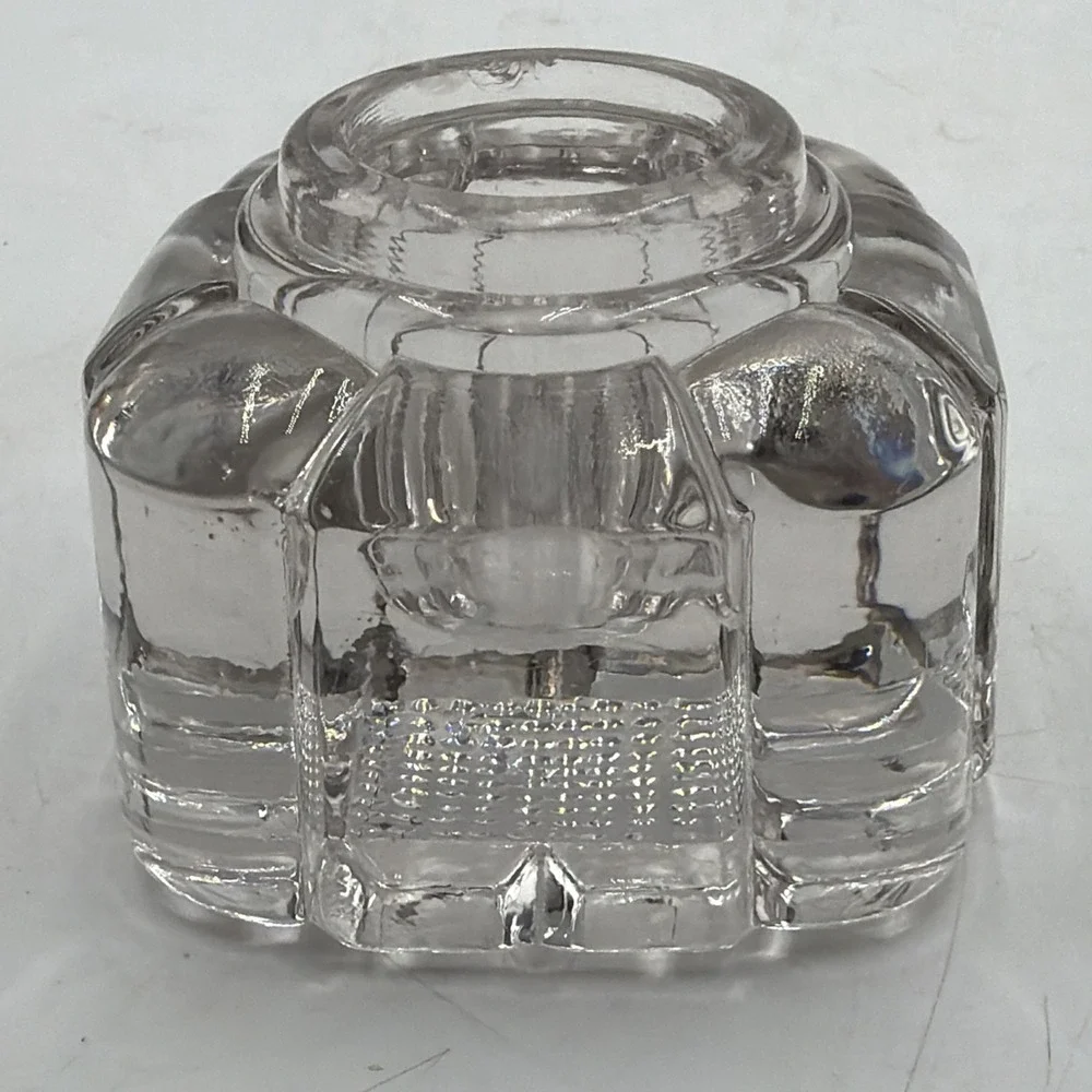 Vintage Art Deco Glass Ink Well Absolutely Beautiful Glass! Nice!